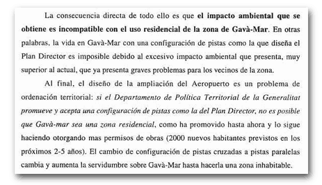 Future consequences of the new runaway over Gavà Mar