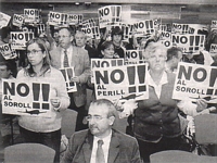 Protest marches reached the City Hall meetings
