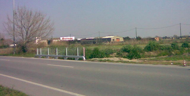 Nova barana i protecció en el pont d'una corredora del delta del Llobregat a Gavà Mar (14 de Març de 2009)