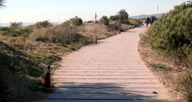 3 Balizas eliminades del paseo martimo antiguo de Gav Mar despus de la actuacin de unos vndalos (21 de Enero de 2012)