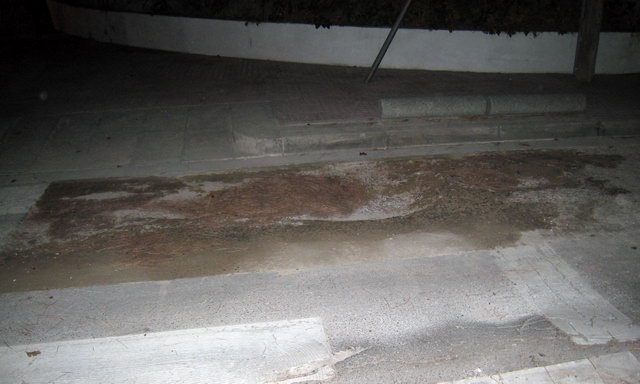 Zona de l'encreuament del carrer de Garraf amb el carrer de Cunit de Gav Mar amb sots per no haver sigut asfaltat (30 d'Octubre de 2009)