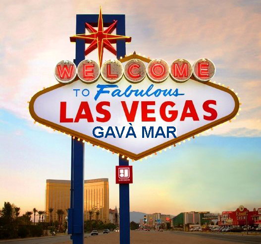 Cartell imaginari d'un hipottic 'Las Vegas' a l'entorn de Gav Mar