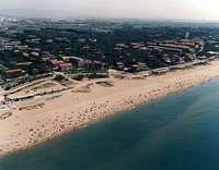 La frontera entre Castelldefels platja i Gavà Mar