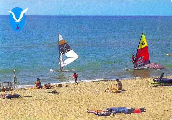 (1984) Vela de Wind-surf del càmping Albatros de Gavà Mar