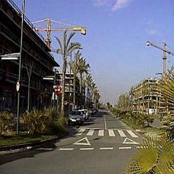 Avenida del mar (vista desde la rotonda de la vela)