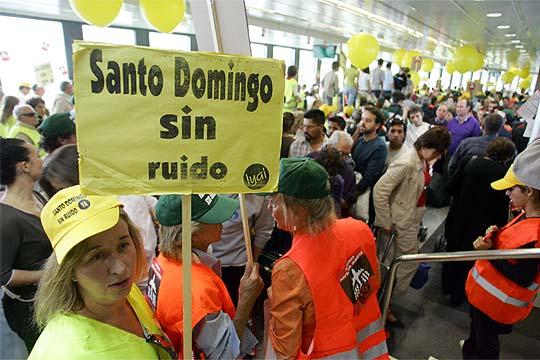 Manifestación en Barajas (8 de octubre de 2005)