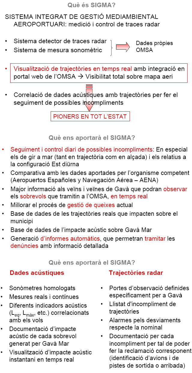 Informacin ofrecida a la prensa sobre el sistema SIGMA de control del aeropuerto de Barcelona-El Prat por parte del Ayuntamiento de Gav (parte 2 de 6)