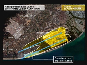 Pistes independents a l'aeroport del Prat (configuració EST)